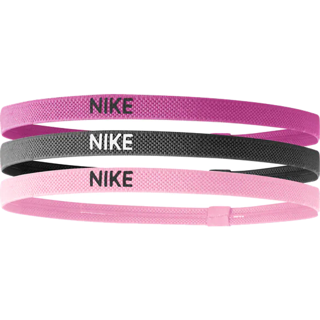 Nike Hårband 3-pack Rosa/Mörkgrå/Ljusrosa