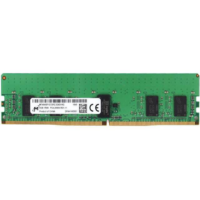 Micron - DDR4 - modul - 8 GB - DIMM 288-pin - 3200 MHz / PC4-25600 - CL22 - 1.2 V - registrerad med paritet - ECC