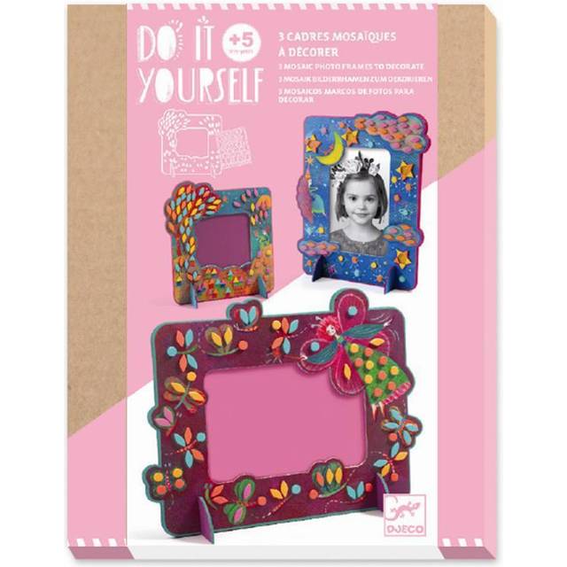 Djeco Do It Yourself Mosaic Photo Frames to Decorate - Fairy