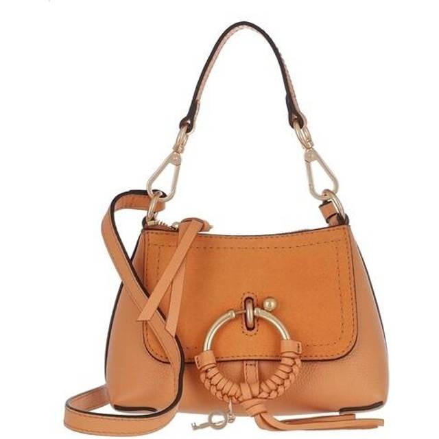 See by Chloe Joan Suede And Leather Shoulder Bag - Gold Tone (Size Height: 13cm x Width: 19cm)