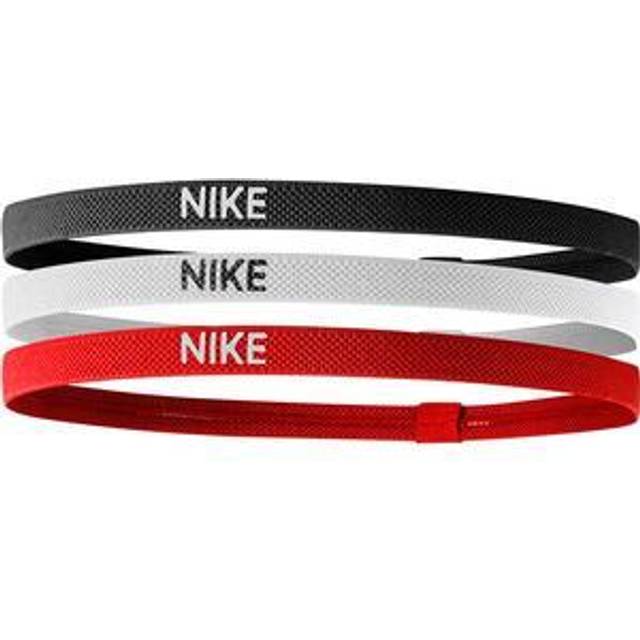 Nike Mixed Width Hairbands 3 Pack Black / White / Red