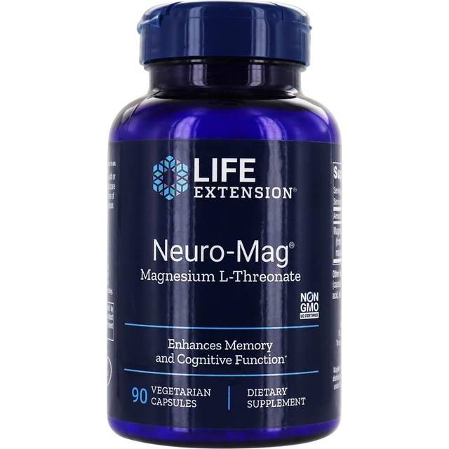 Life Extension  Neuro-Mag  Magnesium L-Threonate  90 Vegetarian Capsules (48 mg per Capsule)