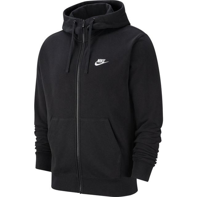 Nike Club Full-Zip Hoodie - Black/Black/White