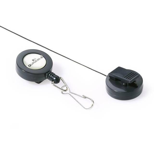 Durable rulle med karbinhake | 10st