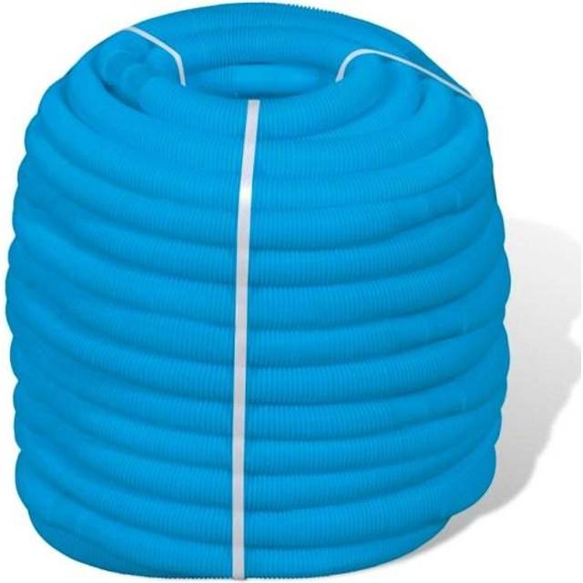 Kalitec 12 meter poolslang 38 mm, blå I poolslang 38 mm I slang pool I slang för poolpump I flexibel pumpslang I tillverkad i Tyskland I formstabil I stegtålig