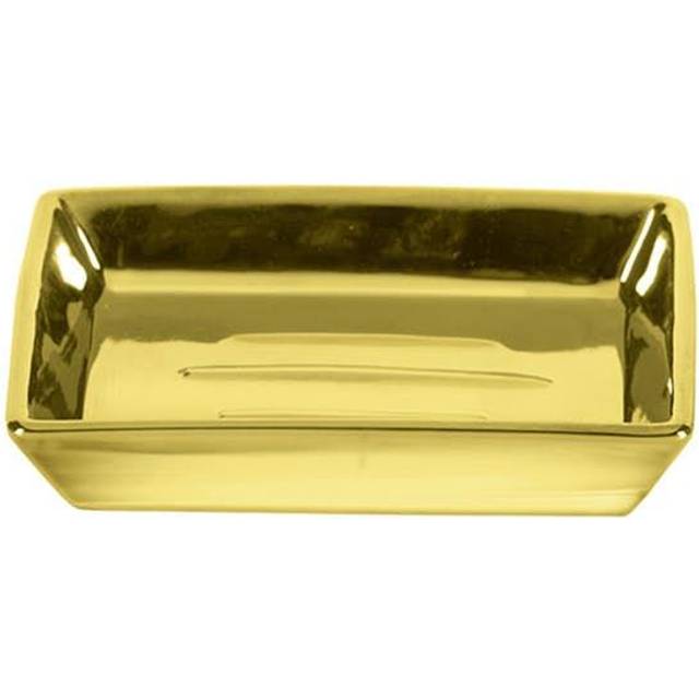 """Glamour"" Bathroom Dish in Gold Porcelain # 5065 125 885"