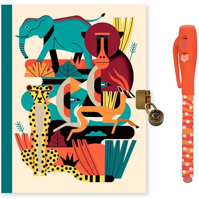 Djeco Lovely Paper - Owen Secret Notebook and Secret Invisible Ink Pen