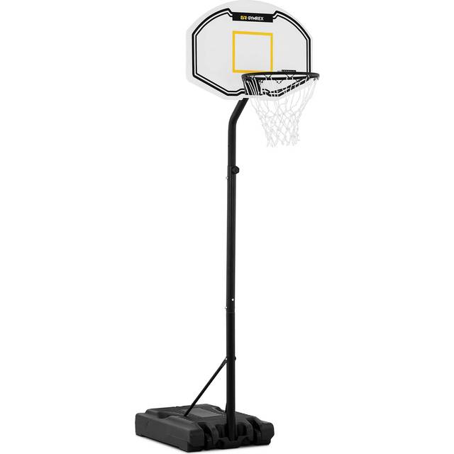 Gymrex - Portable Basketball Stand Basketball Hoop with Stand Adjustable Height 190-360cm