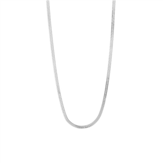 Short Snake Necklace - Silver Sterling 925 (43.5-48.5 cm)