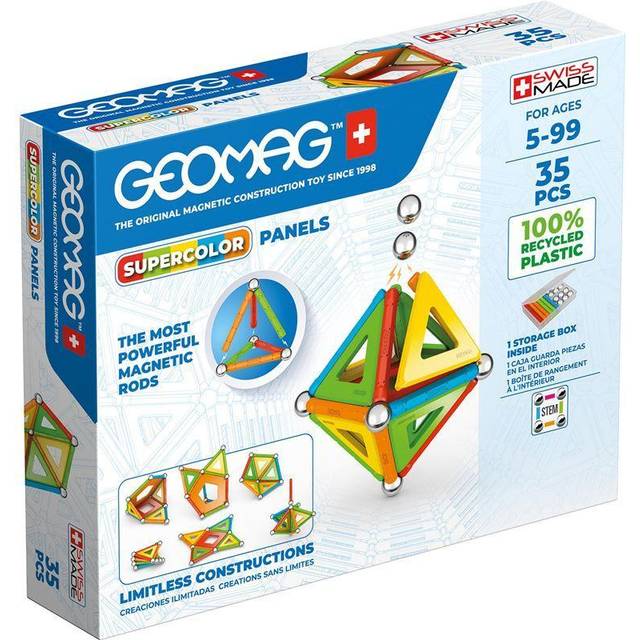 Geomag Magnetic Supercolor Panel - 35 Pieces, Multi