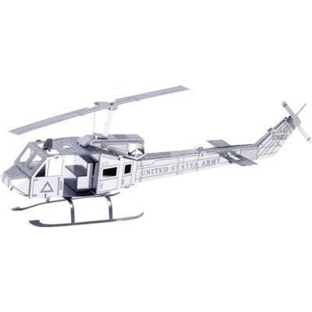 Model Kit Bell UH-1 Iroquois "Huey" Helicopter "United States Army" (Easy Difficulty) Steel Model by Metal Earth