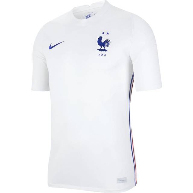 '20-'21 France Away Nike Football Shirt Men's White Polyester