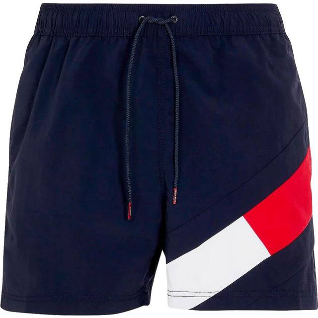 Tommy Hilfiger Colour Block Drawstring Swim Trunks, Desert Sky