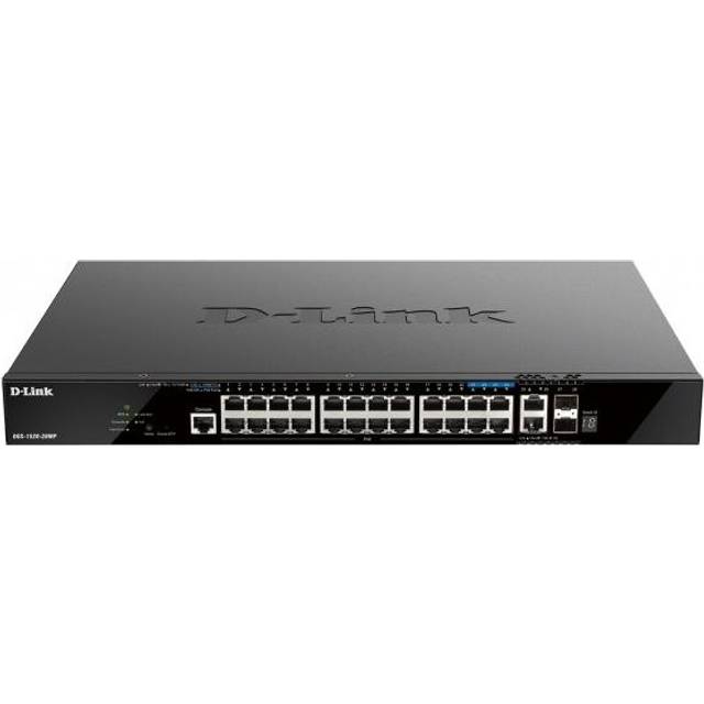 D-Link 28-Port Gigabit Stackable POE+ Smart Managed Switch with 2 x 10GBase-T & 2 x 10G SFP+