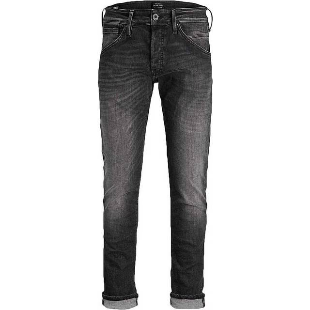 Jack & Jones, Jeans, Herr, W31 L34, Grå Slim Fit Stretch Jeans för Herrar - gray (W31 L34)