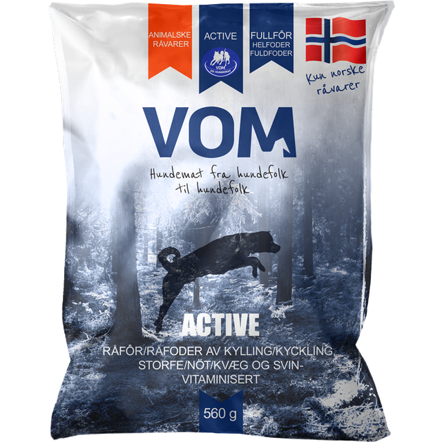 Vom og Hundemat Active Proteinrikt Helfoder K&ouml;ttbullar 560 g