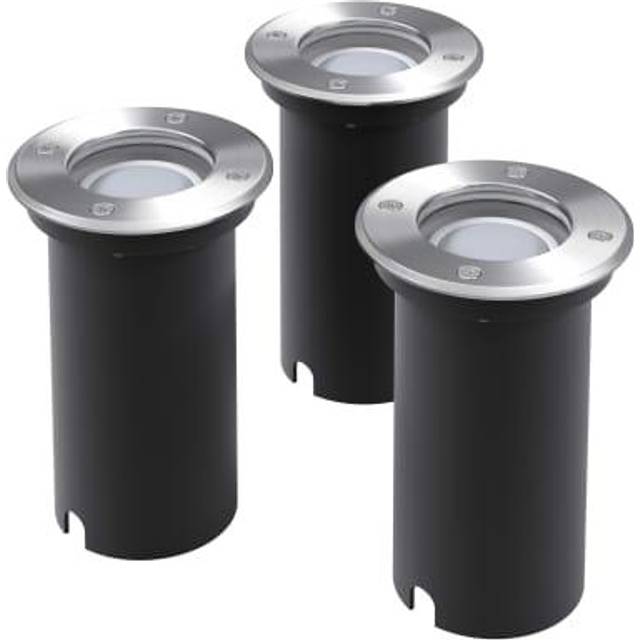 Outdoor led Ground Lights 3 pcs Round Vidaxl