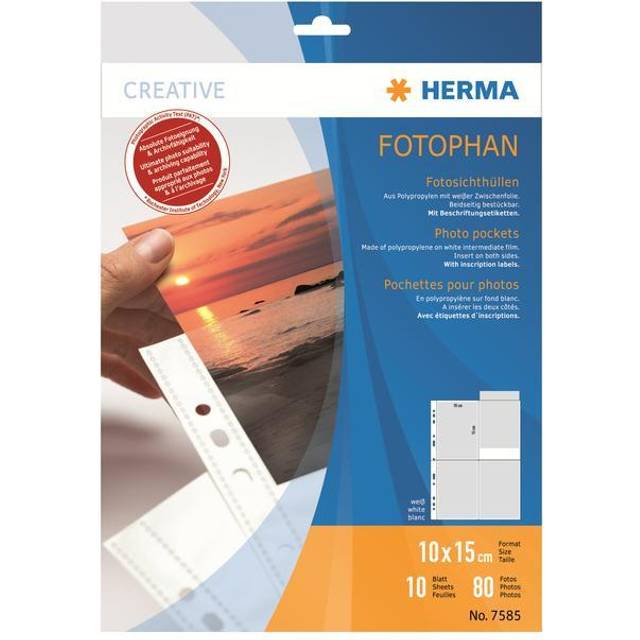 Herma Photophane 10 sheets 10x15 high white