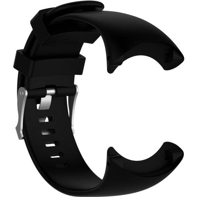 INF Armband kompatibelt med Suunto Core, Silikon, justerbart på omkrets 150-250 mm, med installationsverktyg, Svart