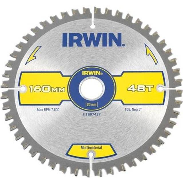 Irwin Multi Material Circular Saw Blade 160mm 48T 20mm