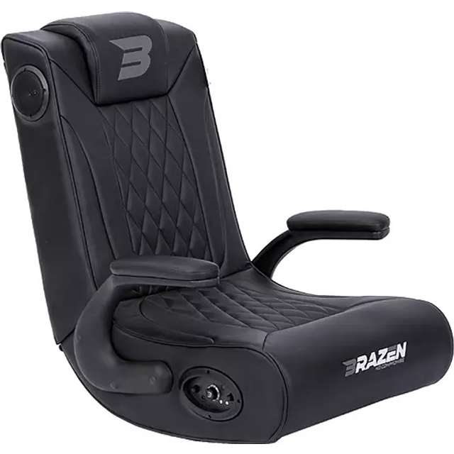 BraZen Gaming Chairs Emperor X PC gaming chair 100 kg Hard backrest 6 yr(s) Black Black