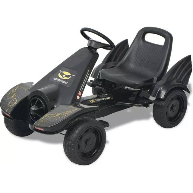vidaXL Pedal Go Kart with Adjustable Seat Black