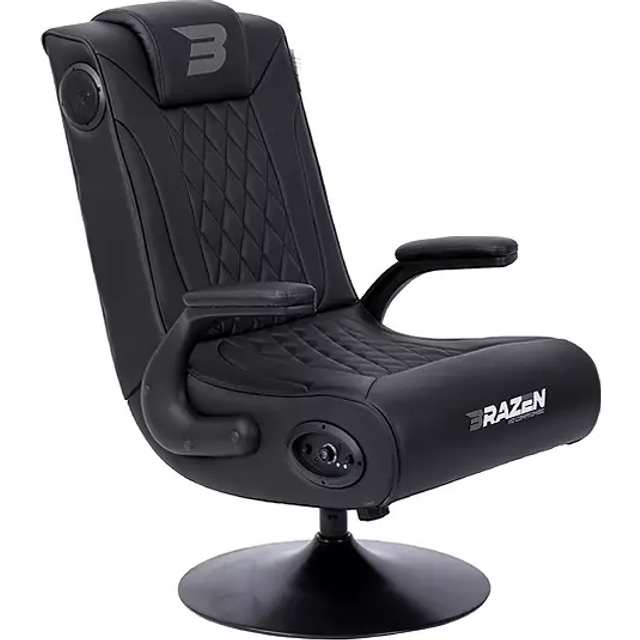 BraZen Emperor XX 2.1 Elite Esports DAB Surround Sound Gaming Chair - Pedestal - Black