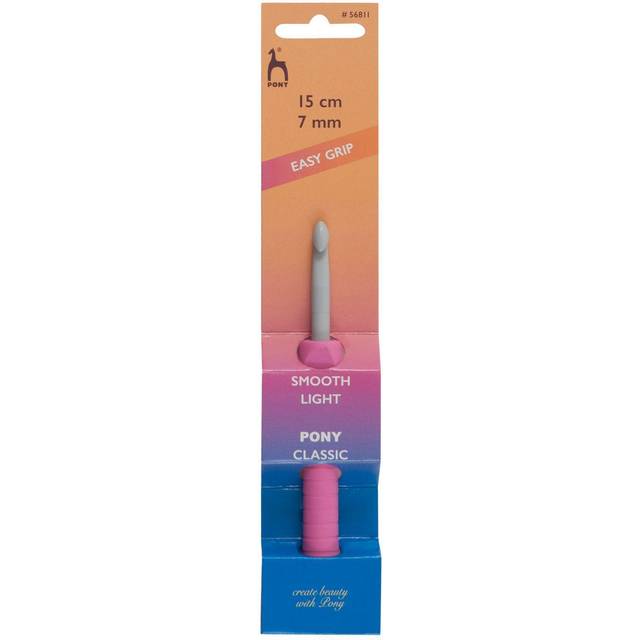 Pony Easy Grip Crochet Hook with Flat Finger/Thumb Rest - 7.0mm (UK 2)