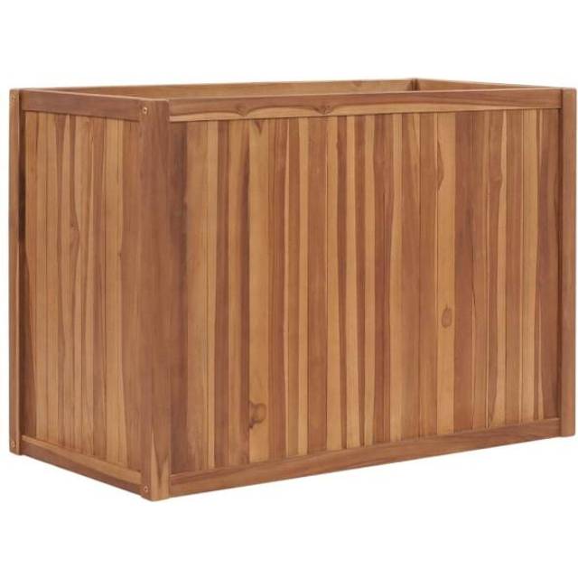 vidaXL Raised Bed 100x50x70cm Solid Teak Wood, Brown