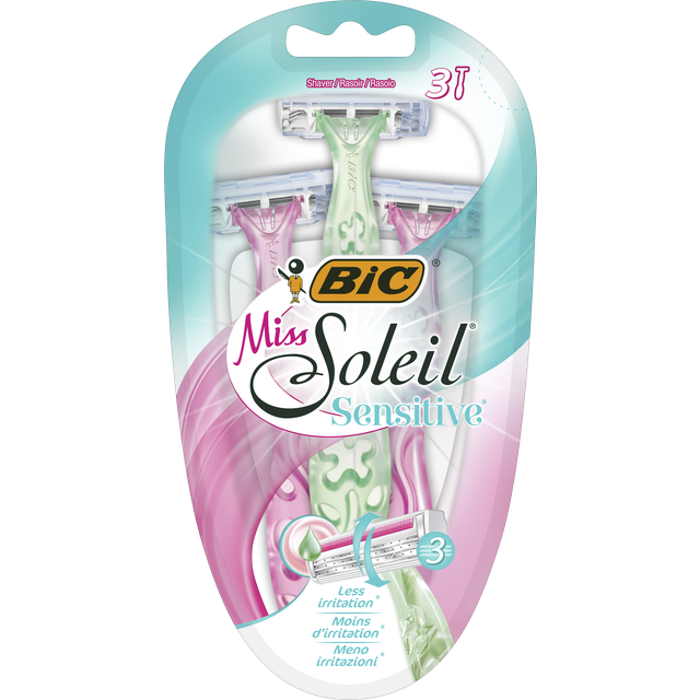 BIC Miss Soleil Sensitive Rakhyvlar 3-pack - Multi