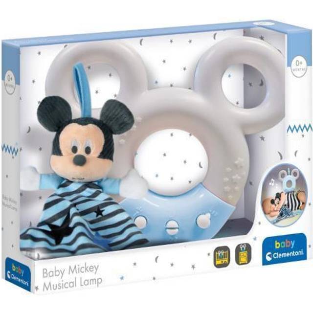 Clementoni 17397 Disney Baby Musse ljud & färg lampa nattlampa, flerfärgad