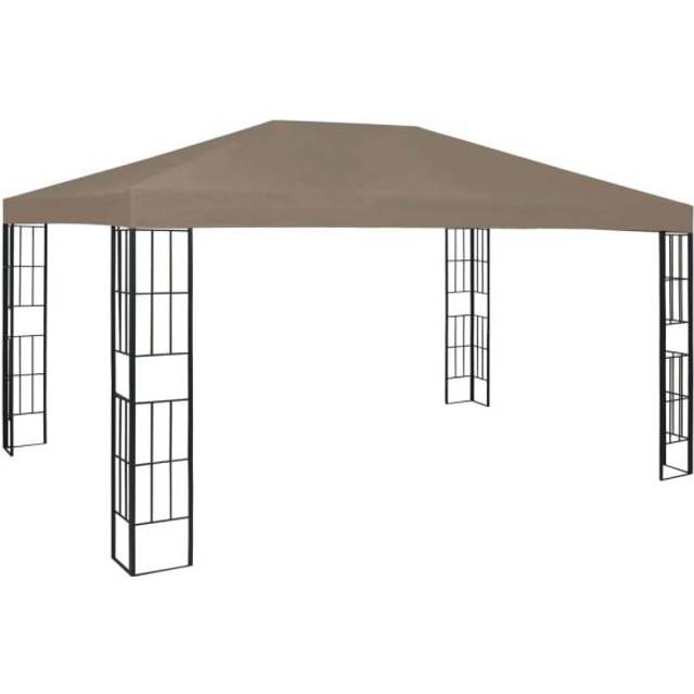 vidaXL Gazebo 4x3 m Taupe