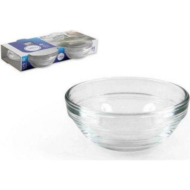 Duralex - Lys Glass Stacking Bowls for Kitchen, Serving - 7.5cm (3") - Clear