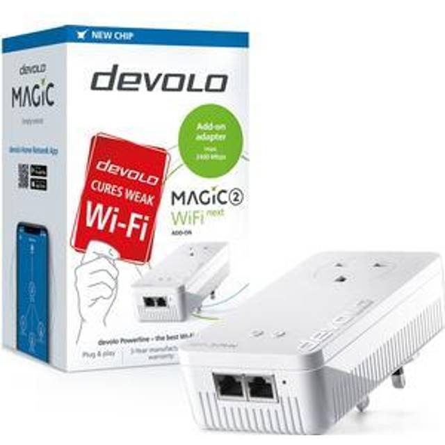 DEVOLO Magic 2 WiFi Next Powerline Adapter Add-On, White