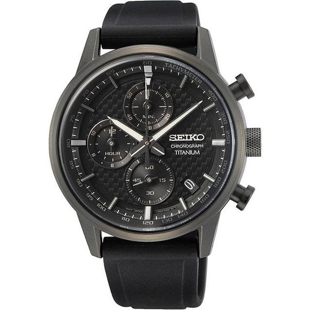 Seiko Discover More Titanium Chronograph Quartz SSB393 SSB393P1 SSB393P 100M Men&#39;s Watch