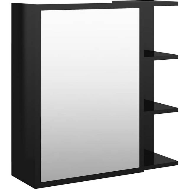 vidaXL Bathroom Mirror Cabinet Sonoma Oak 62.5x20.5x64 cm Engineered Wood - Brown