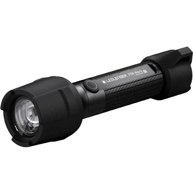 Ledlenser P5R Work Robust ficklampa LED, arbetslampa, laddningsbar 14500 litiumbatteri, vattentätt IP68, 480 lumen, high CRI, fokuserbar, ljusräckvidd 240 m, USB-magnetladdningskabel och laddstation