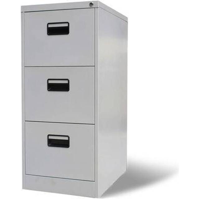 vidaXL Filing Cabinet Light Grey 46x62x102.5 cm Steel