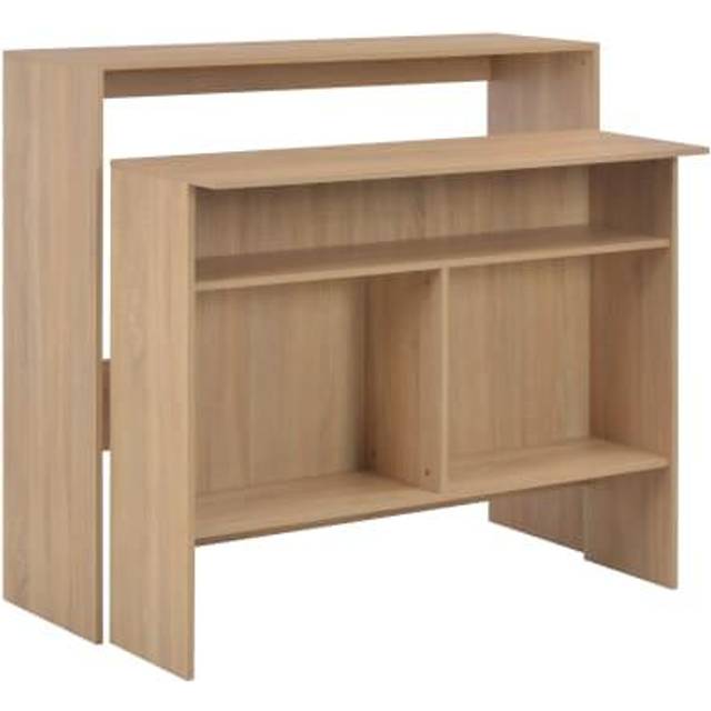 Barbord med 2 bordsskivor ek 130x40x120 cm