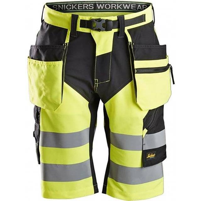 Snickers Workwear 6933 FlexiWork Arbetsshorts varsel, gul Varsel, Gul