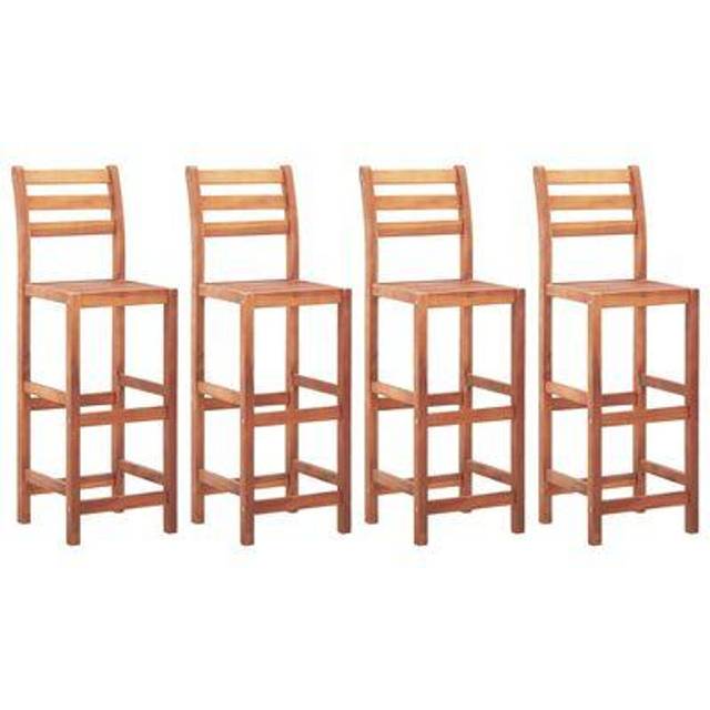 Bar Chairs 4 pcs Solid Acacia Wood Vidaxl