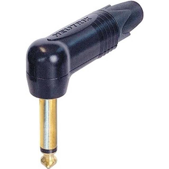 6,3mm Neutrik NP2RX Winkelklinkenstecker, mono, Spannzangenzugentlastung, NEU!