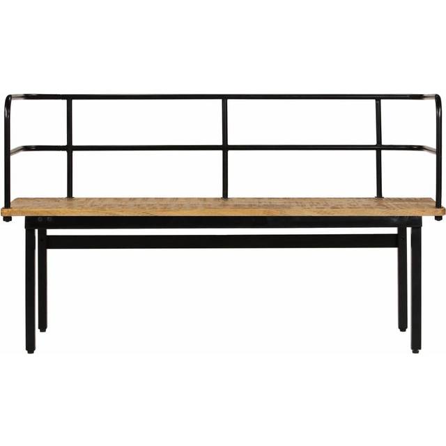 Bänk 120x40x70 cm massivt mangoträ