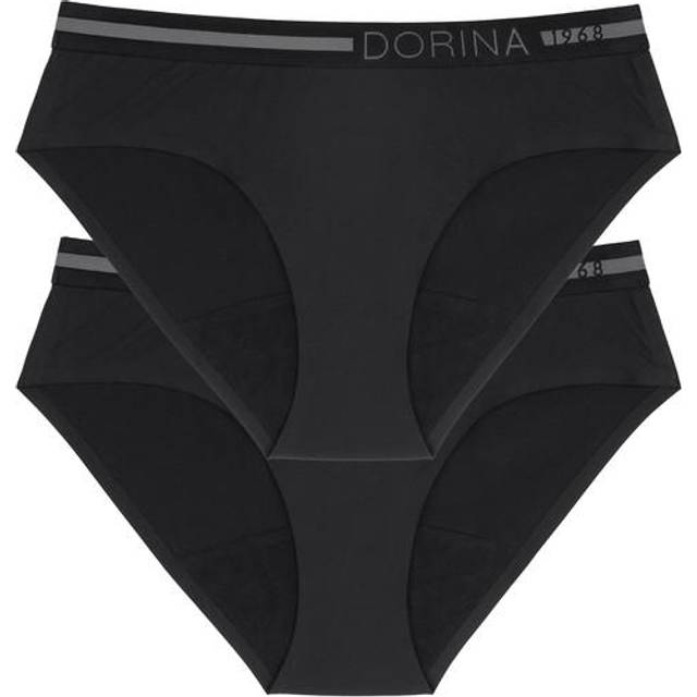 Dorina Damtrosor (2-pack), Svart/svart, XL