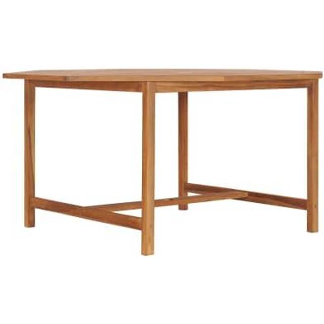 vidaXL Garden Table 150x150x75 cm Solid Teak Wood - Brown