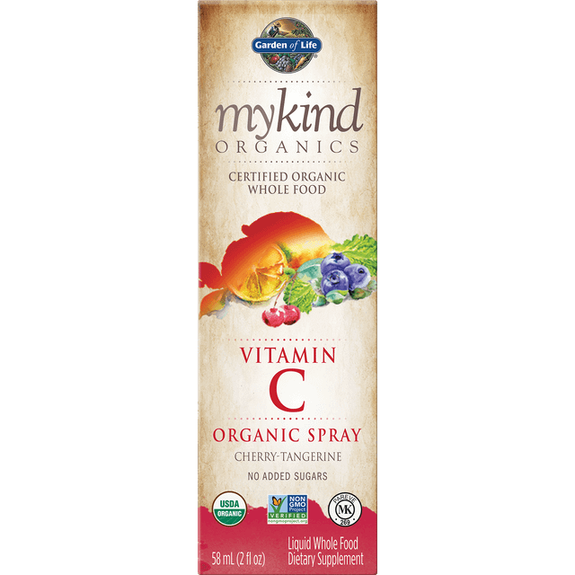 Garden of Life Organics Vitamin C Organic Spray Cherry-Tangerine 2 oz
