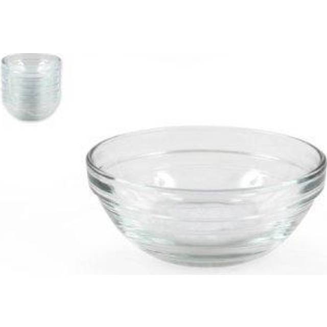 Duralex - Lys Glass Stacking Bowls for Kitchen - Clear (4.3cm H x 10.5cm W x 4.3cm D)
