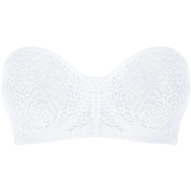 Wacoal Womens Halo Lace Strapless Bra - Ivory material_polyamide - Size 34DD