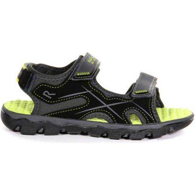 Regatta Kids Kota Drift Lightweight Walking Sandals Briar Lime Punch, Size: UK Infant 11 - Grey - Uk Infant 11