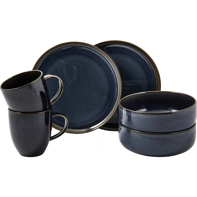 Villeroy & Boch - Crafted Denim Frukostset 6 Delar - Blå